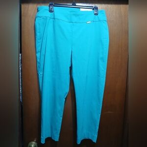 Womens INC International Concepts Turquoise Capri Pants
